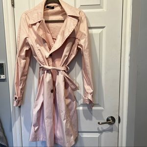 Hugo Boss Pink double breasted trench coat